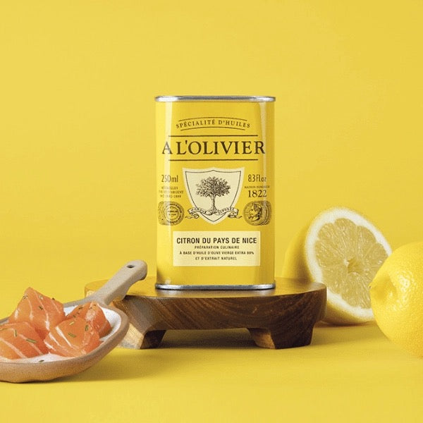 Aromatic Lemon Infused Olive Oil from Nice